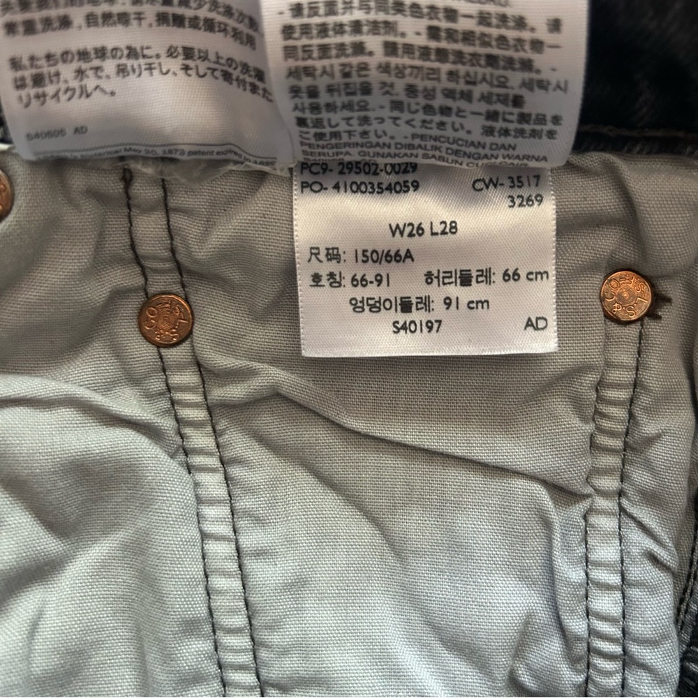 Women’s Levi’s Button Fly Black Jeans - Picture 7 of 7